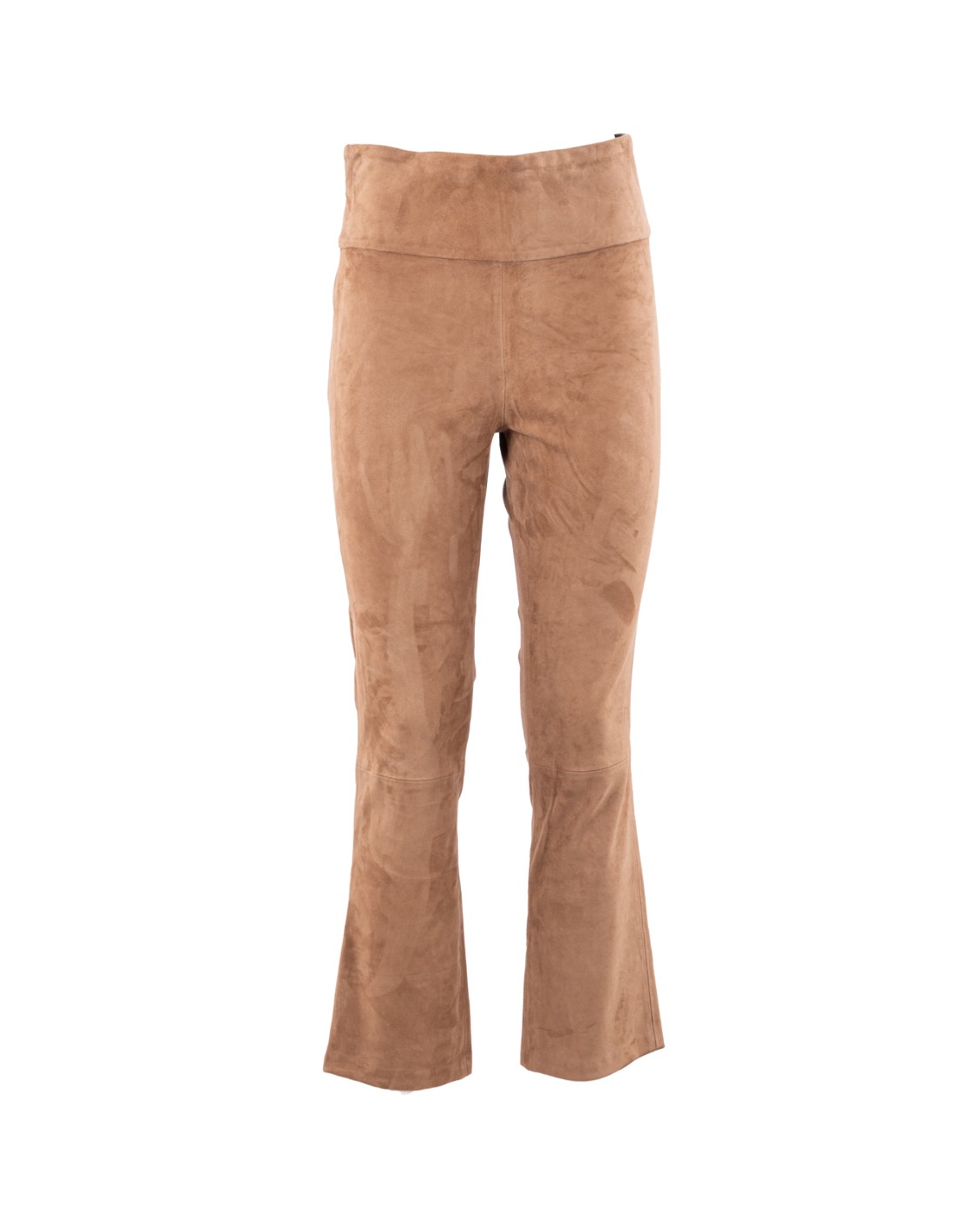 shop NOVE  Pantalone: Nove pantaloni "Joy" in camoscio di capra.
Vita alta.
Gamba skinny.
Leggermente flared.
Composizione: 100% pelle di capra.
Made in Italy.. JOY PANT-PEANUT number 7374086